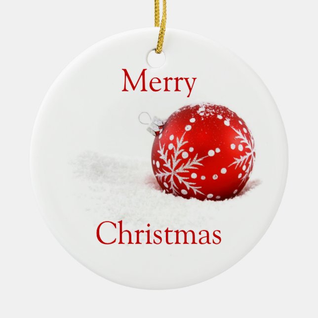 Merry Christmas Ornament (Front)