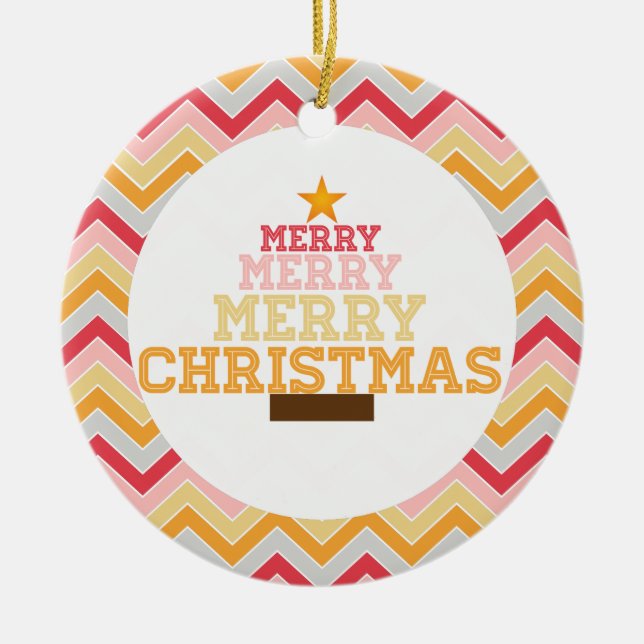 Merry Christmas Ornament (Front)