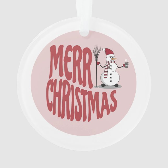 Merry Christmas Ornament (Back)