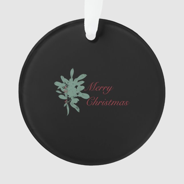 Merry Christmas Ornament (Front)