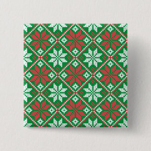 Merry Christmas Ornament 15 Cm Square Badge