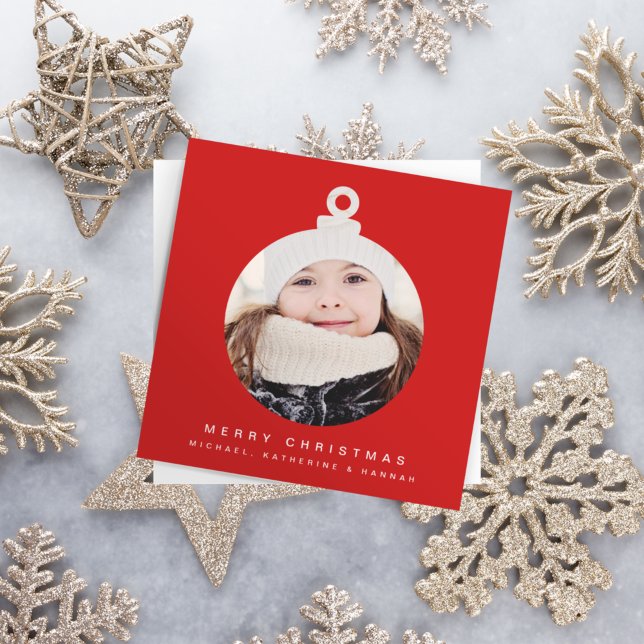 MERRY CHRISTMAS ORNAMENT Add Your Photo (Creator Uploaded)