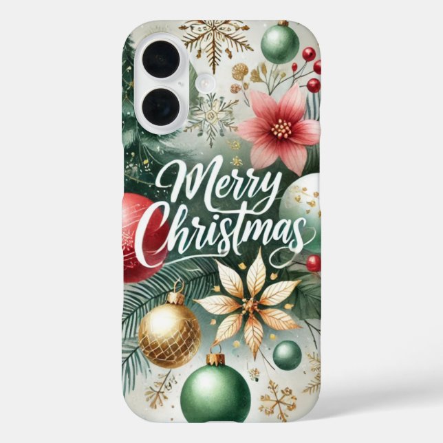 Merry Christmas Ornament Bliss Case-Mate iPhone Case (Back)