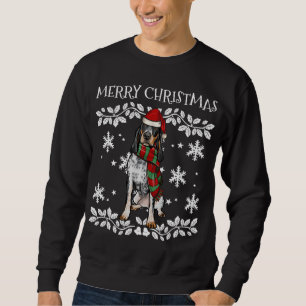 Merry Christmas Ornament Bluetick Coonhound Xmas S Sweatshirt