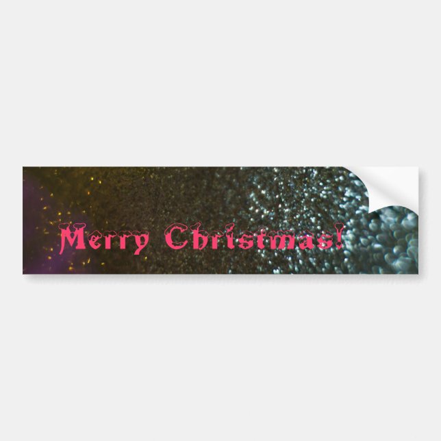 Merry Christmas Ornament Bumper Sticker (Front)