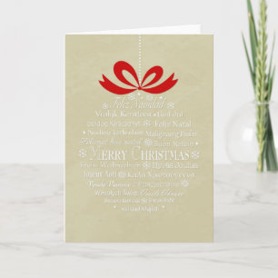 Merry Christmas Ornament Holiday Card