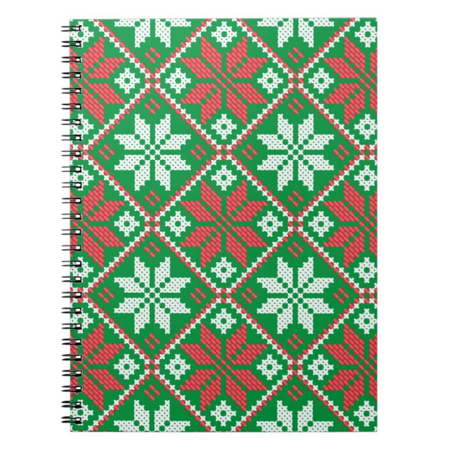 Merry Christmas Ornament Notebook (Front)