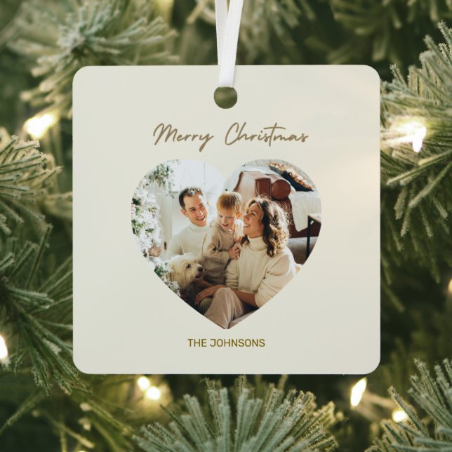 Merry Christmas Ornament | Personalised Photo (Insitu)