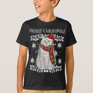 Merry Christmas Ornament Ragdoll Cat Xmas Santa T-Shirt