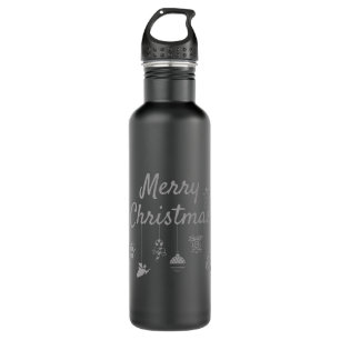 Merry Christmas Ornaments 710 Ml Water Bottle