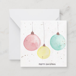 Merry Christmas Ornaments Card