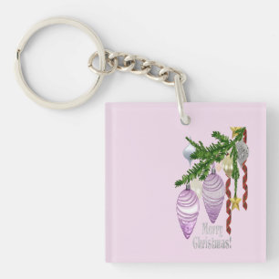 Merry Christmas Ornaments: Key Ring
