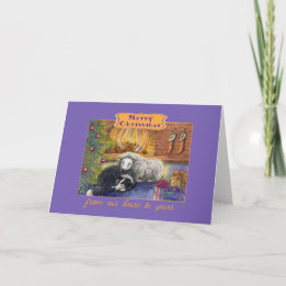 Merry Christmas our house to yours, dog card