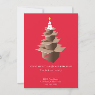 Merry Christmas Our New Home Moving Announcement
