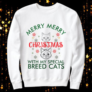 Merry Christmas Outfit Casual Trendy Personalised Sweatshirt