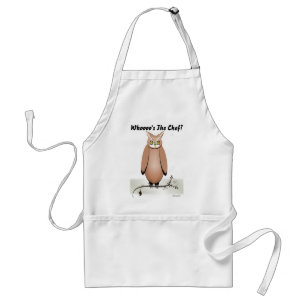 Merry Christmas Owl Apron - Whoooo's The Chef?