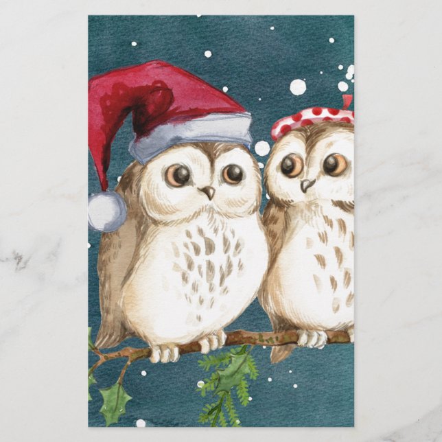 Merry-christmas Owls (Front)