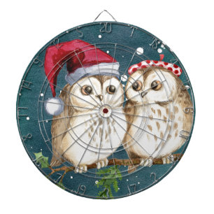 Merry-christmas Owls Dartboard