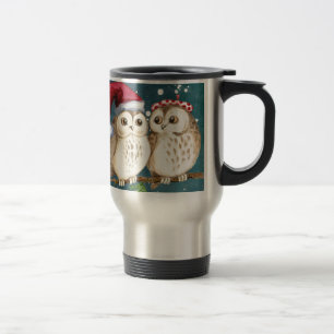 Merry-christmas Owls Travel Mug