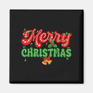 Merry Christmas Pajamas Family Matching Xmas Tree  Magnet