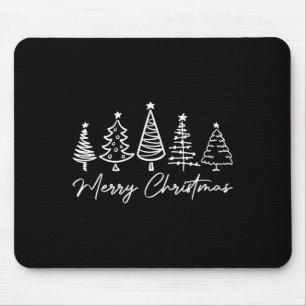 Merry Christmas Pajamas Family Matching Xmas Tree Mouse Mat