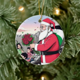 Merry Christmas, Palestine: Just Cause Unity Ornam Ceramic Tree Decoration