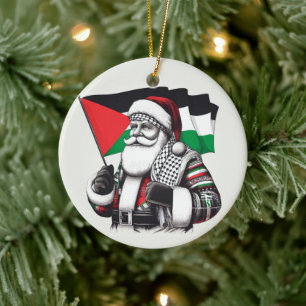 Merry Christmas, Palestine: Just Cause Unity Ornam Ceramic Tree Decoration