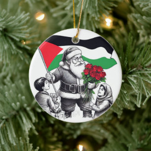 Merry Christmas, Palestine: Just Cause Unity Ornam Ceramic Tree Decoration