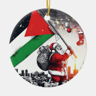 Merry Christmas, Palestine: Just Cause Unity Ornam Ceramic Tree Decoration