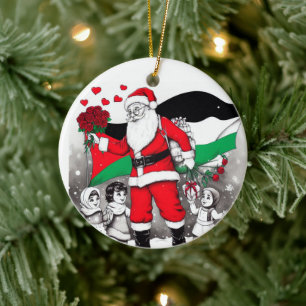 Merry Christmas, Palestine: Just Cause Unity Ornam Ceramic Tree Decoration