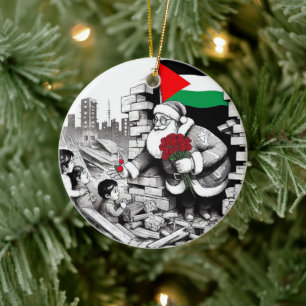 Merry Christmas, Palestine: Just Cause Unity Ornam Ceramic Tree Decoration
