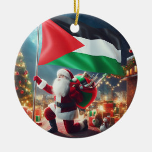 Merry Christmas, Palestine: Just Cause Unity Ornam Ceramic Tree Decoration