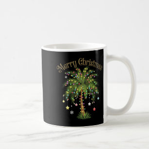 Merry Christmas Palm Tree Light Hawaiian Trocal Ch Coffee Mug