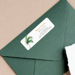 Merry Christmas Palm Tree Moving Return Address<br><div class="desc">Christmas Holiday Coastal Moving Palm Tree Return Address Label you can easily customise by clicking the "Personalise" button.</div>