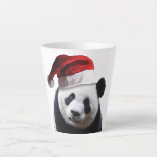 Merry Christmas Panda Bear Latte Mug
