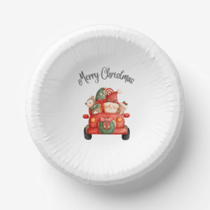 Merry Christmas Paper Bowls Tableware Paper Plate