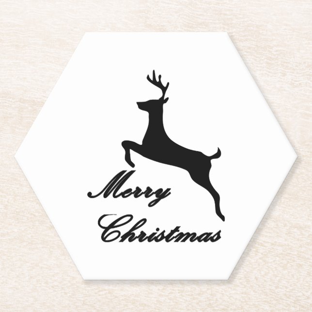 Merry Christmas                         Paper Coaster (Front)