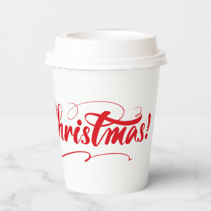 Merry Christmas Paper Cups