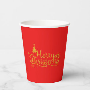 Merry Christmas Paper Cups