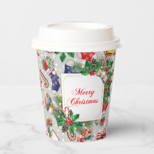 Merry Christmas Paper Cups