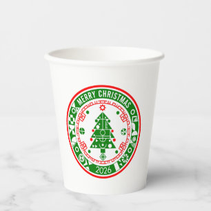 Merry Christmas Paper Cups