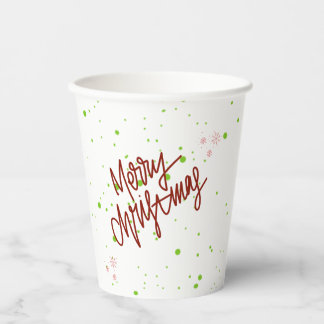 Merry christmas  paper cups