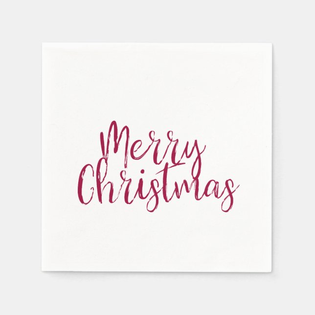 Merry Christmas Paper Napkin (Front)