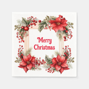 Merry Christmas Paper Napkins