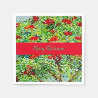 Merry Christmas Paper Napkins by Ariella & Lily