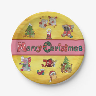 Merry Christmas Paper Plate