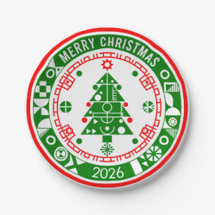 Merry Christmas Paper Plate