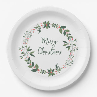 Merry Christmas Paper Plate