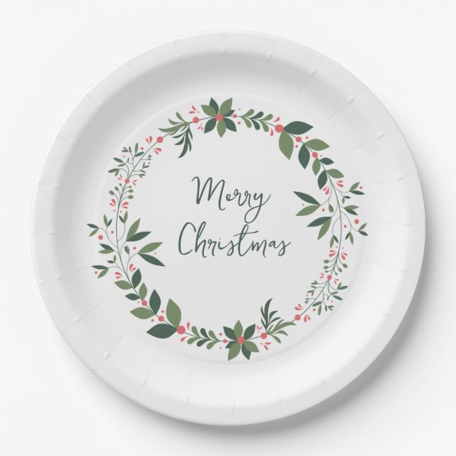 Merry Christmas   Paper Plate (Front)