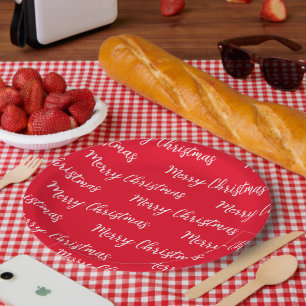 Merry Christmas  Paper Plate
